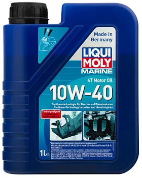25012 LiquiMoly Мин. HC-сист. мот. масло д/лоток Marine 4T Motor Oil 10W-40 CI-4/SL A3/B4/E7