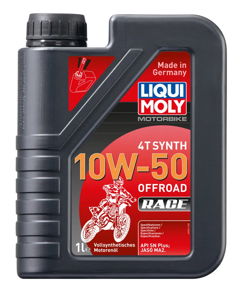 3051 Liqui Moly Синт. мот. масло д/4-т. мотоц. Motorbike 4T Synth Offroad Race 10W-50 SN MA2 (1л)