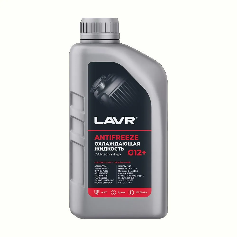Ln1709 Охлаждающая жидкость ANTIFREEZE LAVR-45 G12+ 1кг