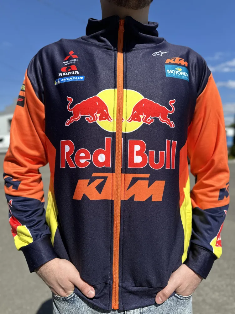 Кофта на молнии, оранжевая XL