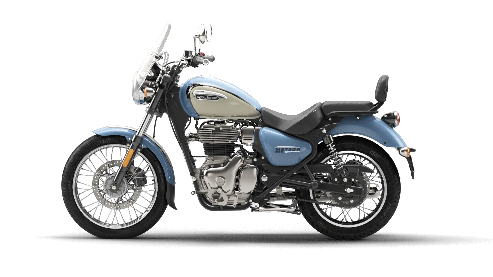 Мотоцикл Royal Enfield Meteor 350 Supernova Aurora Blue от мотосалона Мото-Тайм