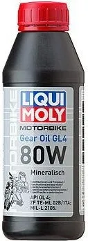 1617 LiquiMoly Мин. тр. масло д/мотоц. Racing Gear Oil 80W (GL-4) (0,5 л)