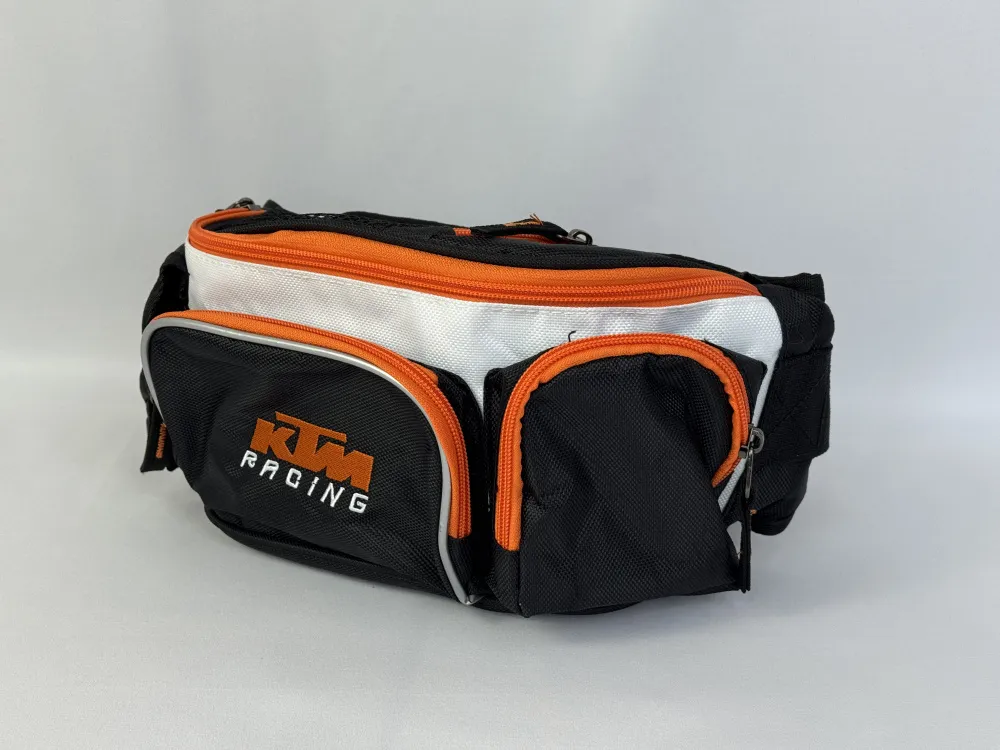 Сумка на пояс КТМ ц. Черный / Белый