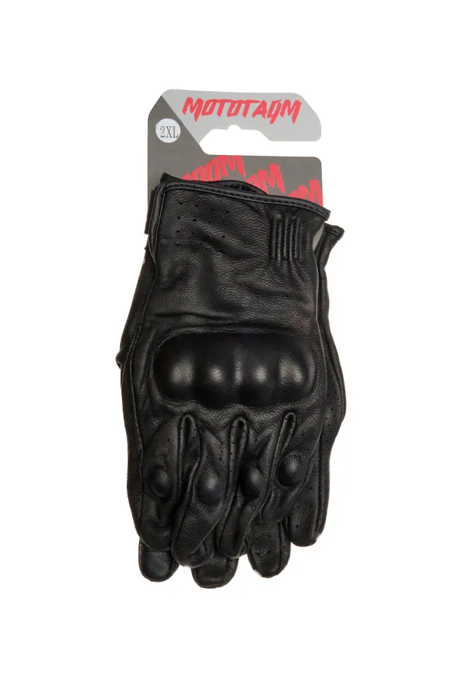 Арт. CL43 Мотоперчатки "МОТОТАЙМ" ц. черный р. M