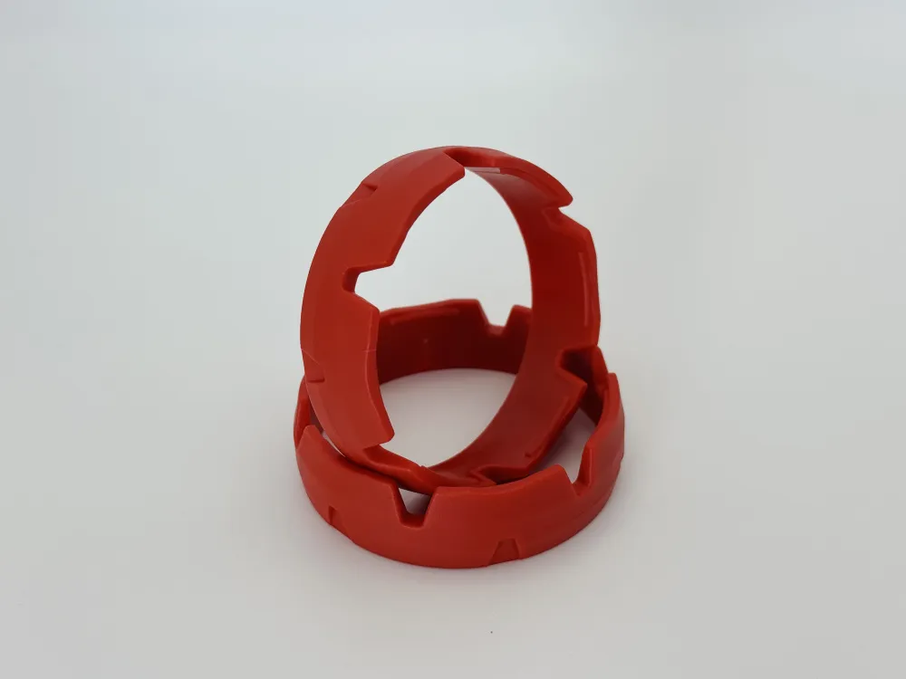 OTOM Защитное кольцо передней вилки мотоцикла (пара) d=48мм, красное