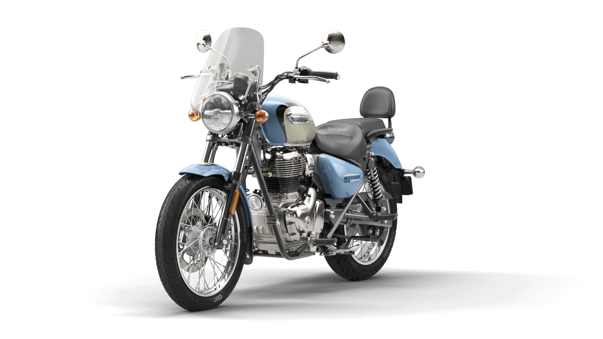 Мотоцикл Royal Enfield Meteor 350 Supernova Aurora Blue от мотосалона Мото-Тайм