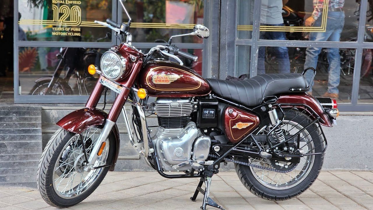 картинка Мотоцикл Royal Enfield Bullet 350 Standard Maroon от мотосалона Мото-Тайм