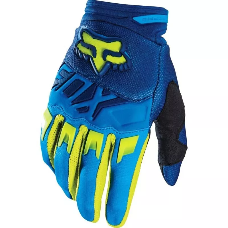картинка Мотоперчатки Fox Dirtpaw Race Glove Blue ellow от мотосалона Мото-Тайм